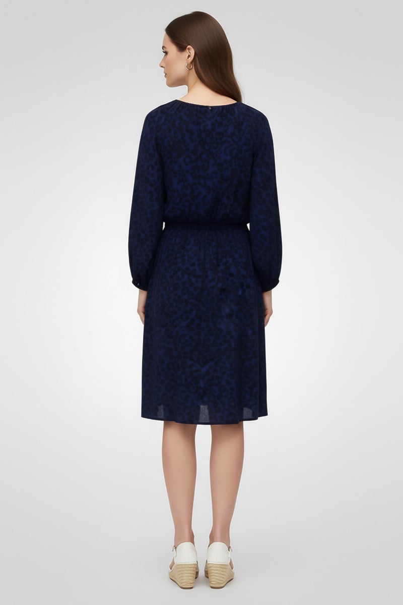GANT Women Animal Print Midi Dress, Multicolor - Image 4